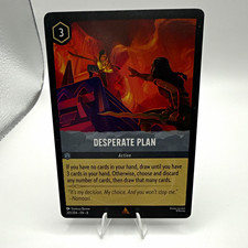 Disney Lorcana TCG Desperate Plan Rare Action Card 201/204