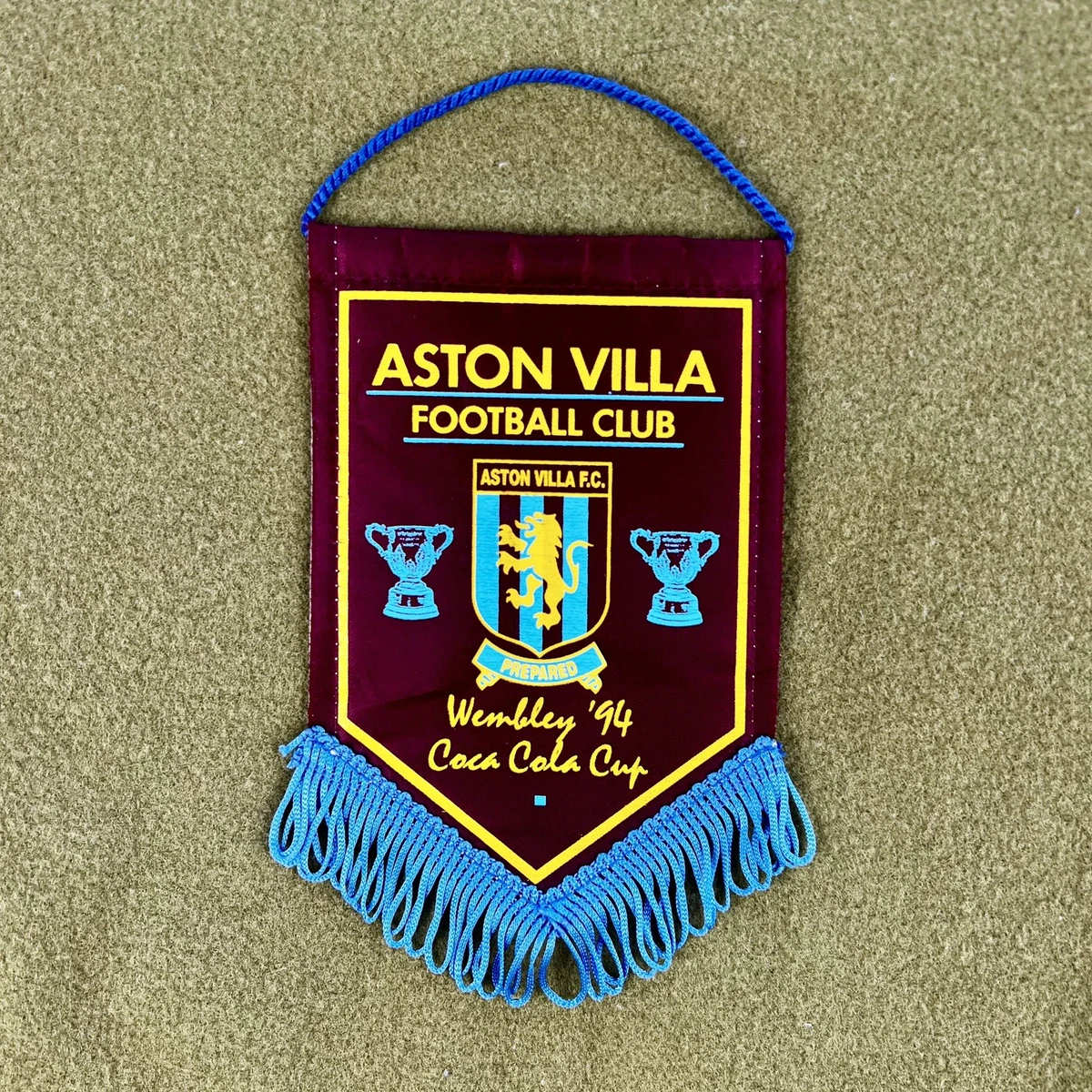Aston Villa fanion vintage football banderin pennant wimpel