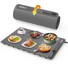 Warming Mat for Food -Electric Food Warming Tray (24"x16"), Rapid Full-Surfac...