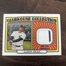 2021 Heritage Aaron Hicks Clubhouse Collection Relic Yankees