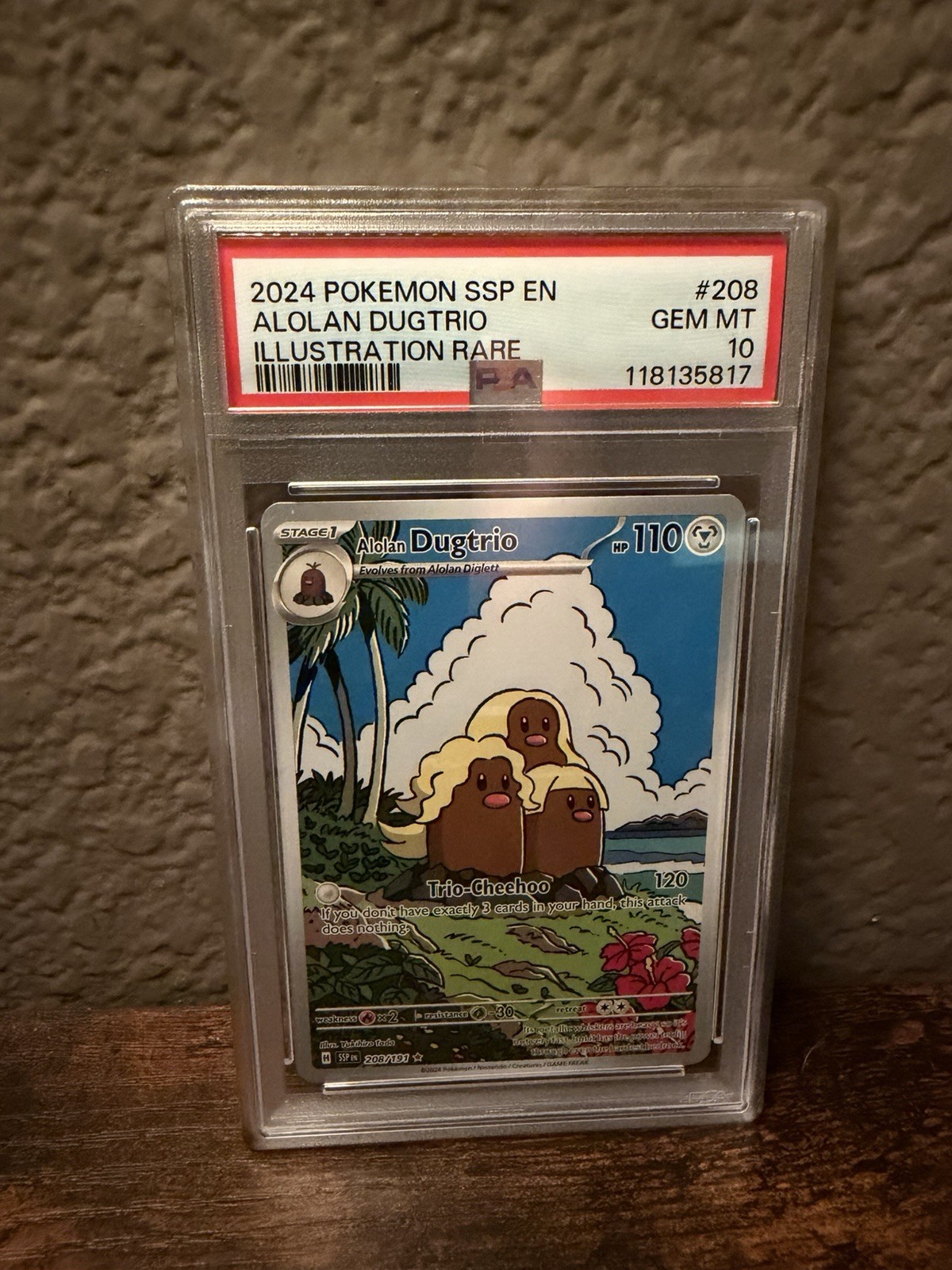 Pokémon TCG Alolan Dugtrio #208/191 --Surging Sparks SV08