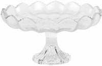 Clayre & Eef 6GL5013 Schale Auf Fuß Glas Transparent Ø 23X12 Cm