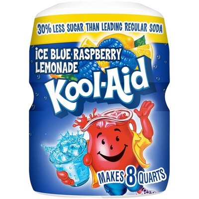 Kool-Aid Caffeine Free Blue Raspberry Lemonade Sweetened 20 Ounce (Pack of 1) 