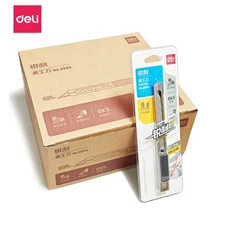 24x DELI Stainless Steel Utility Knifes 30 degree 70x9mx0.4mm 9mm Cutter Blades