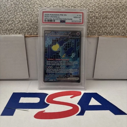 Pokemon TCG Iron Crown EX Prismatic Evolutions 158/131 Psa 10