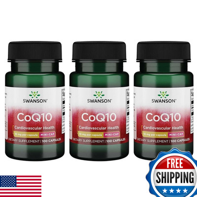 Swanson Premium Brand Swanson Coq10 - Mini Cap 10 Mg 100 Caps 3 Pack