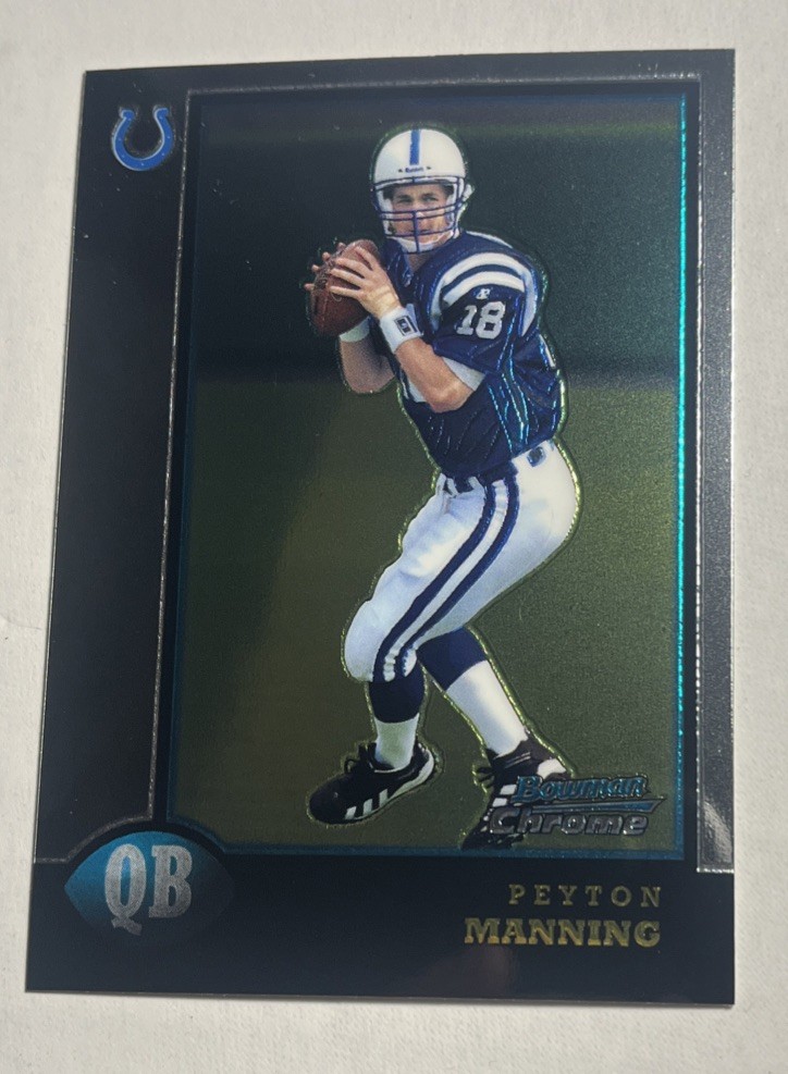 Peyton Manning 1998 Bowman Chrome - #1 Rookie (RC)