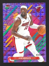 2025-26 Topps Finest Bam Adebayo Rare Purple Geometric Refractor 47/50 Heat