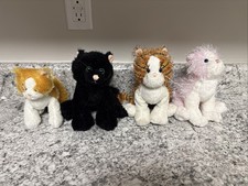 Lot Of 4 Webkinz Cats
