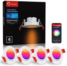 4 x Lumary Einbaustrahler LED Spot Dimmbar Sm...