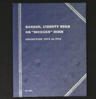 1892-1916 Barber Dime Partial Set, 48 Coins, AG-G, Whitman Folder