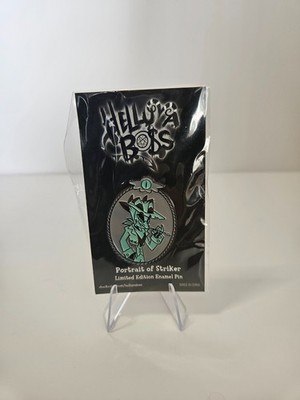 Helluva Boss Portrait of Striker Halloween pin