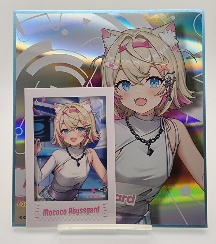 Mococo Abyssgard hololive SUPER EXPO 2026 Shikishi Message Board and Cheki