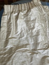 Pure Silk Curtains, Champagne colour, Pleated, Lined, 2 Drops, 180cm W x 240cm L