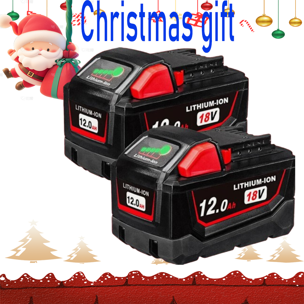 18V 12Ah Capacity Battery for Milwaukee M18 Extended Li-Ion XC