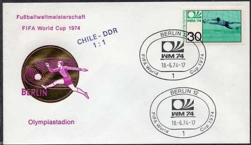 Germany 1974 - FIFA - World Cup - Berlin - Match DDR - Chile 1:1 - Cover
