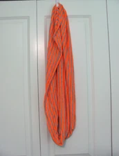 NWOT ORANGE AND GRAY INFINITY SCARF