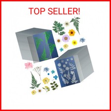 38 Sheets Cyanotype Paper A5 Sun Print Paper Kit with 2 Clear Acrylic Sheets Hig