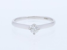 Top Preis Solitaire Verlobung Ring 0,32 Karat Diamant 950 Platin Wert: 2.700 EUR