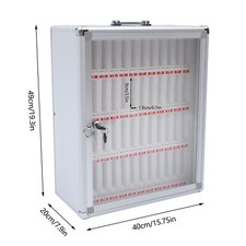 48 Slot Pocket Chart Cell Phone Storage Cabinet For Schools Wall-mounted