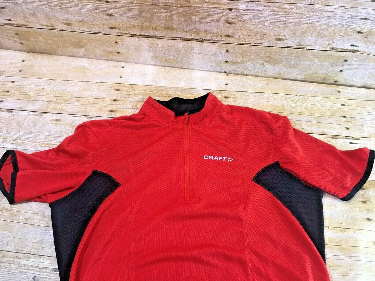 Maillot Cyclisme Femme CRAFT L1 Ventilation – Rouge – Taille M – Poches – Occasion état Neuf
