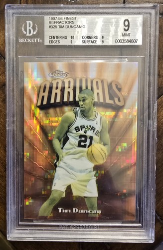 Tim Duncan [Refractor] #325 1997 Finest card