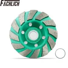 1pc 4inch Diamond Turbo Row Grinding Cup Wheel Grinding Disc for Concrete Brick