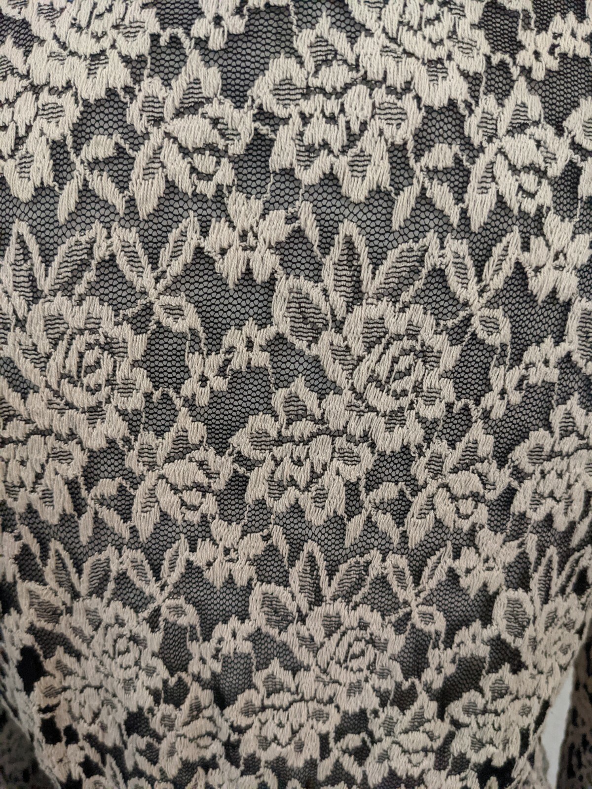 RYU Anthropologie Vintage Style Lace Cardigan Bla… - image 4