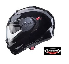 Casco CABERG DUKE X Smart nero lucido modulare doppia visiera omologato ECE-2205