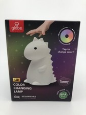 Globe Tommy Dino White Multi Color Changing Integrated LED Rechargeable Lamp