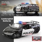 1:36 Police Series Lamborghini Gallardo Model Car Vehicle Diecast Boys Toys Gift