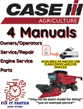 CASE IH 2388 COMBINE MANUAL OPERATORS SERVICE PARTS ENGINE REPAIR OWNERS PDF USB