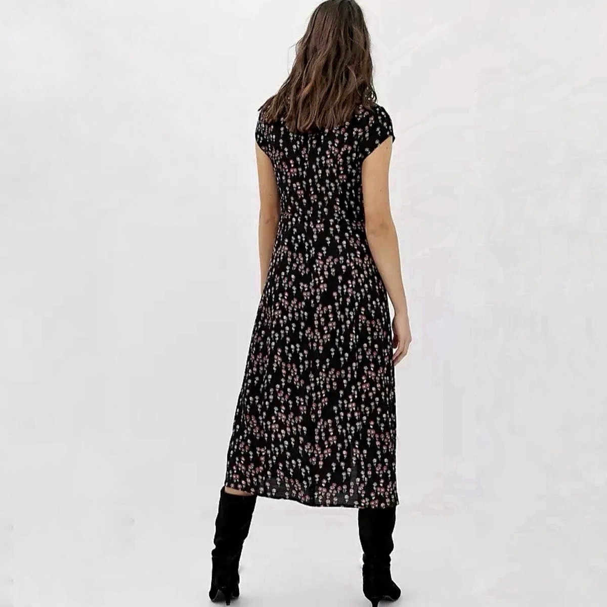 knee length dresses for ladies FREE PEOPLE CECELIA MIDI DRESS