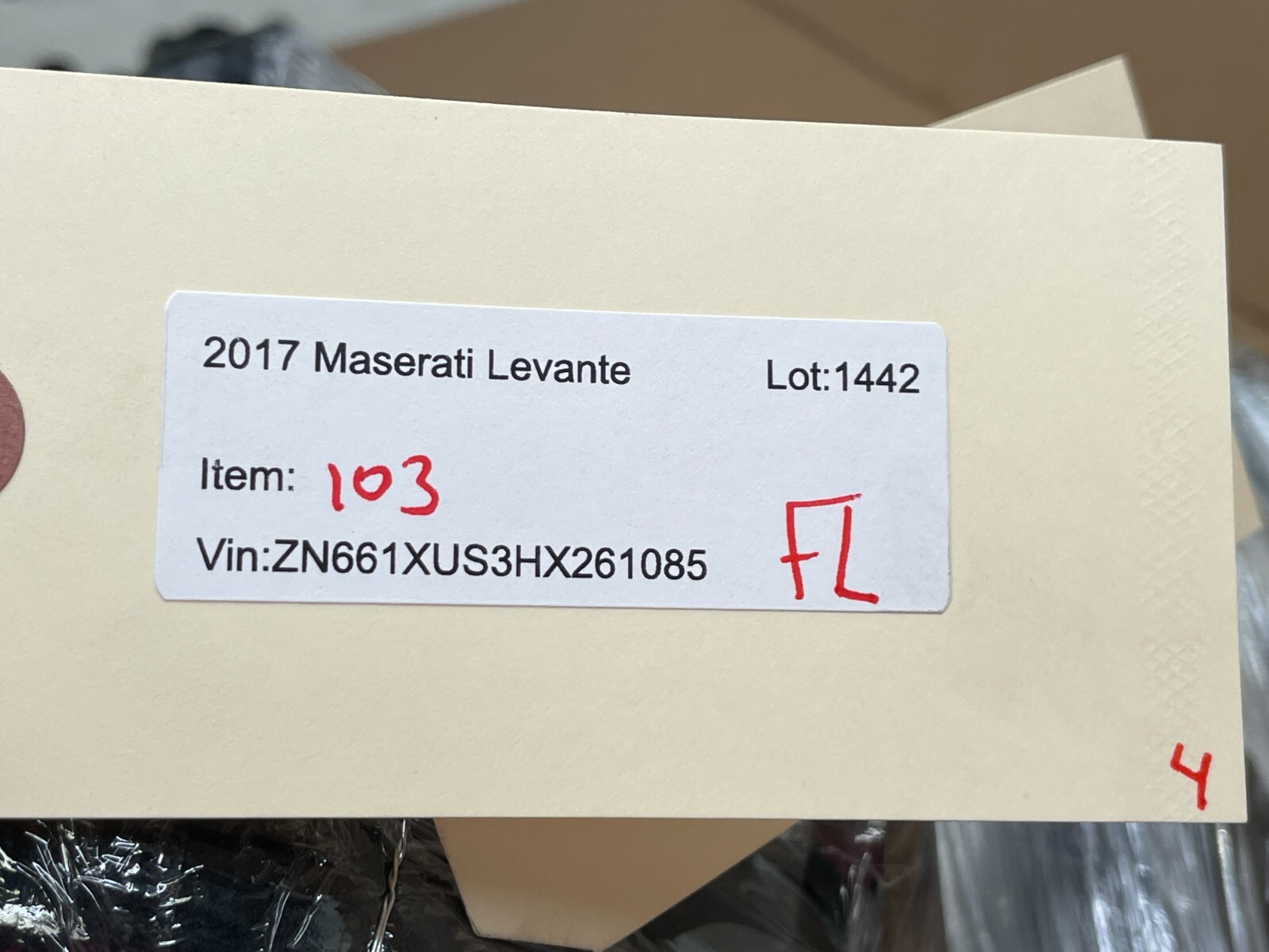 2017 2018 Maserati Levante Front Left Driver Seat Cushion Headrest Red 1442 OEM