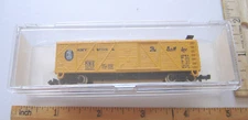~MODEL POWER~YELLOW BOX CAR~MADE IN YUGOSLAVIA~WITH BOX~3462~