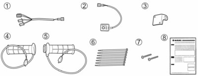 SUZUKI HEATED GRIP SET 2022-2025 GSX-S 1000 GT GX OEM GENUINE NEW