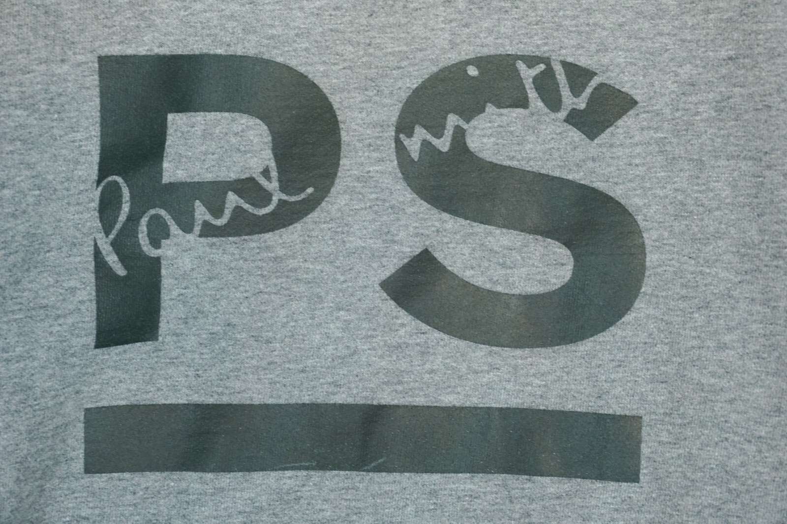 Paul Smith Solid Gray Logo Print cotton Sweater s… - image 3