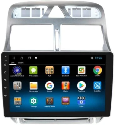 9" Android 10 Autoradio Bluetooth FM GPS Navi Wifi MP3 für Peugeot 307 2002-2013 - Bild 1 von 4