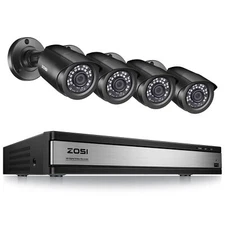 ZOSI 16CH H.265+1080P DVR 2MP Outdoor Security Camera System Night Vision CCTV