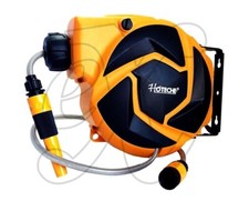 AVVOLGITUBO AUTOMATICO ACQUA GIARDINO GIREVOLE ED AUTOAVVOLGENTE CON POMPA 10 MT