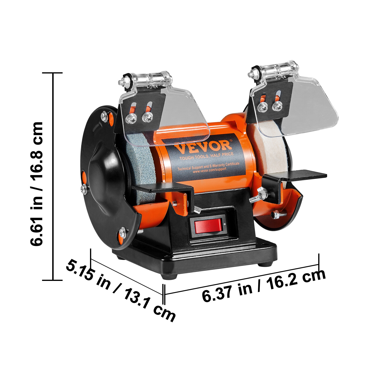 3in Jewelry Polisher Buffer Brushless Adjustable Speed Mini Bench Grinder