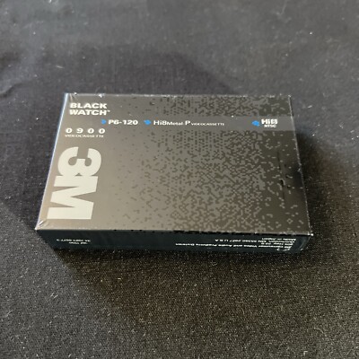 3M black watch P6-120 900 Hi8 Metal New & Sealed NOS