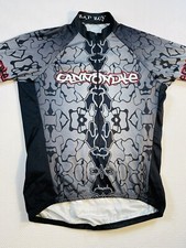 Vintage Cannondale BAD BOY Cycling Jersey Shirt 3/4 Zip Gray Black Men's L (?)