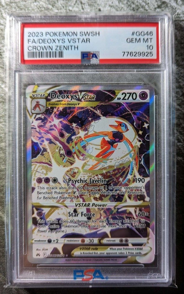 Deoxys Vstar - GG46/GG70 Crown Zenith Gallery Pokemon - MINT – The