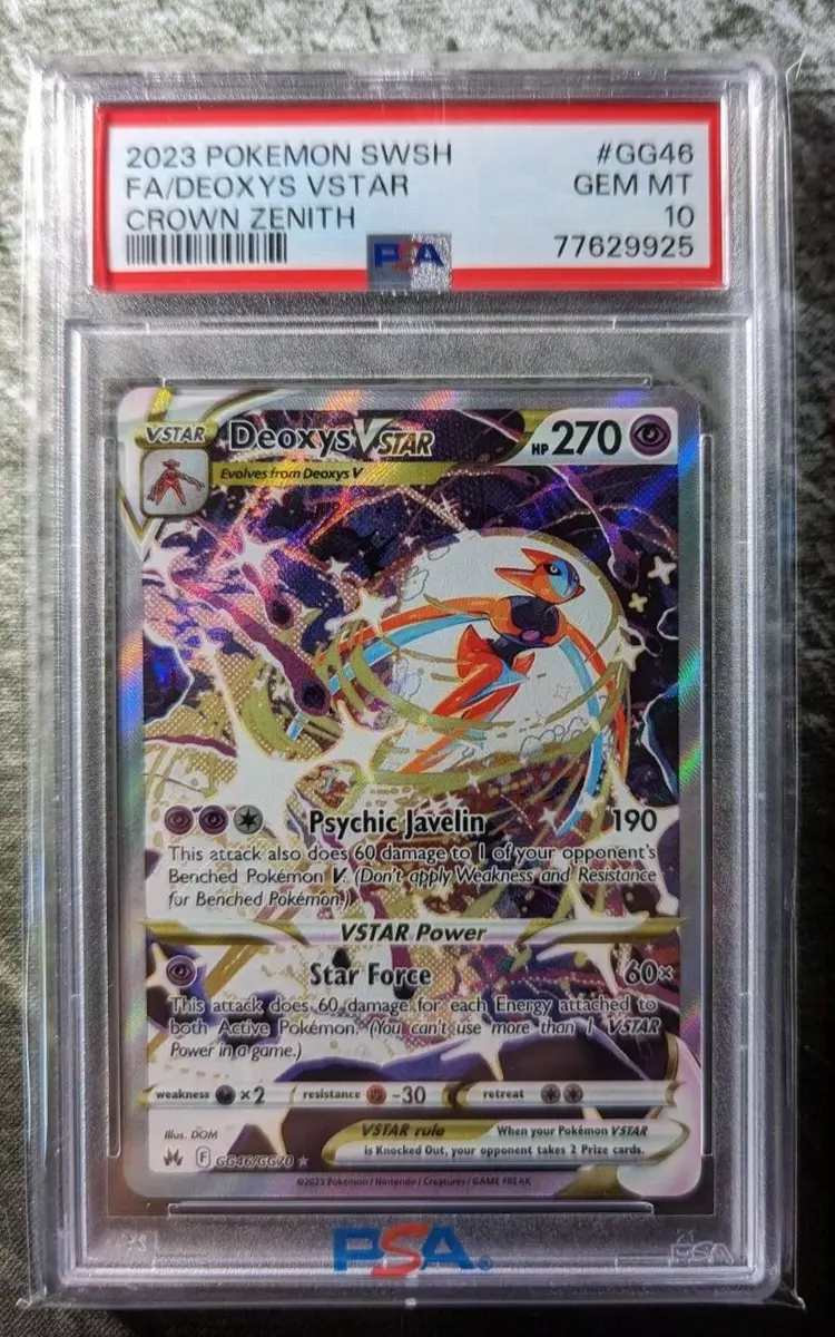 Deoxys VSTAR - Crown Zenith Pokémon card