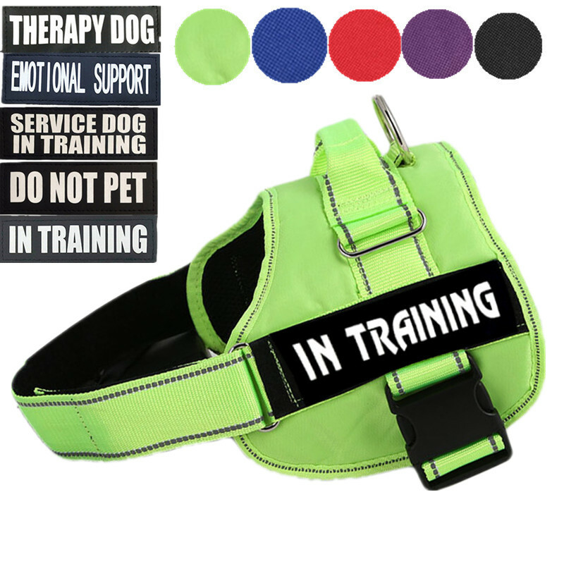 Therapy Dog Vest Harness With Reflective Straps Emotional Support In