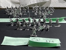 CLASSIC RECASTS MARX CSA SERIES CONFEDERATES PEWTER LOT OF 48 TOY SOLDIERS