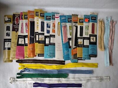 25 VINTAGE 50s 60s 70s TALON ZIPPERS ORIGINAL PKG MOST NEW 25 VINTAGE 50s 60s 70s TALON ZIPPERS ORIGINAL PKG MOST NEW