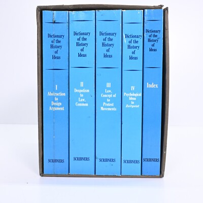 Dictionary Of The History Of Ideas Volume 1-4 & Index Complete Box Set  TPB