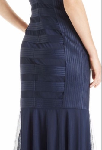 JS Collections Mermaid A-Line Blue Gown - Picture 7 of 7